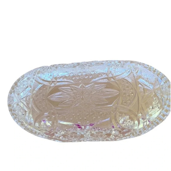 Vintage Antique Cut Glass Serving Dish For Celery Etc. - Picture 2 of 3